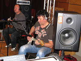 Sascha op bas & Rob op gitaar
